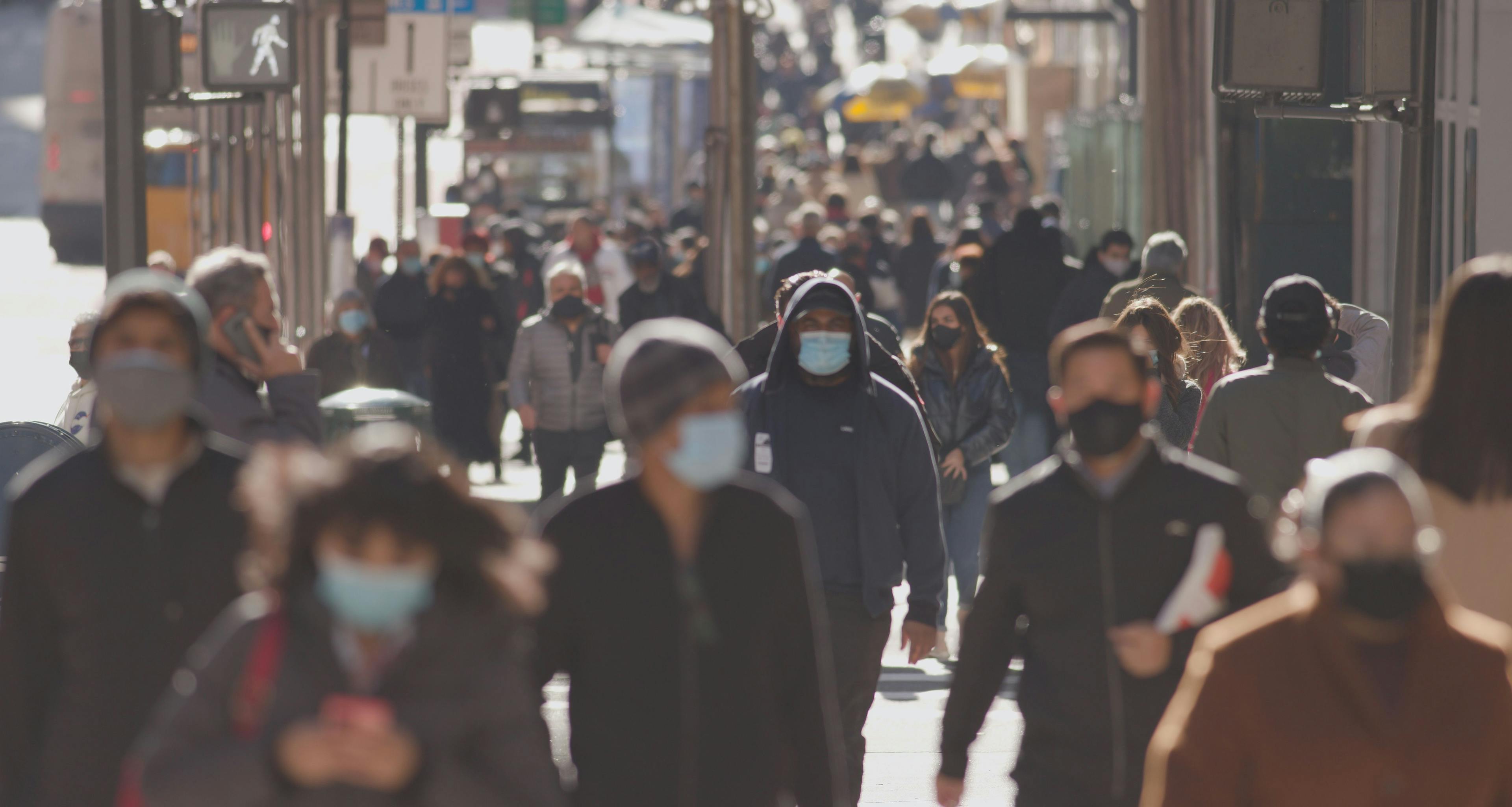 People wearing masks during COIVD-19 pandemic -- Image credit: blvdone | stock.adobe.com